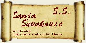 Sanja Šuvaković vizit kartica